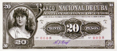 «Banco Nacional de Cuba, 1905, fantasy note»